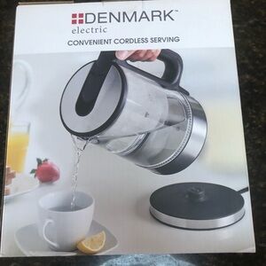 Denmark Electric Cordless Kettle - Black and Silver